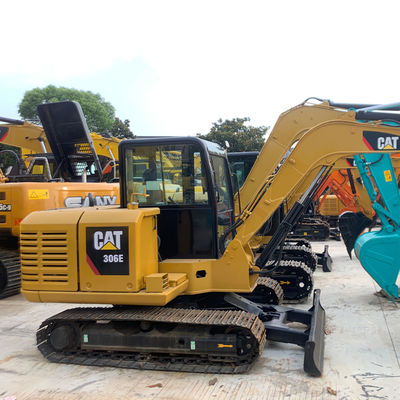 Construção rodoviária Excavadora usada CAT306E Excavadora CAT de segunda mão 5795kg