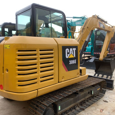 Construção rodoviária Excavadora usada CAT306E Excavadora CAT de segunda mão 5795kg