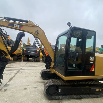 Máquinas de construção usadas Digger Cat306E2 34.7kw Para construção de estradas