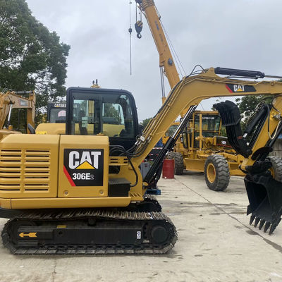 Máquinas de construção usadas Digger Cat306E2 34.7kw Para construção de estradas