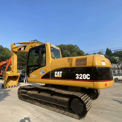 10T CAT320C Máquinas de construção usadas 2a mão Excavadora de lagarta 110kw