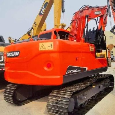 Usado Doosan DH140 12 toneladas Excavadora Crawler Máquina de movimentação de terra velha