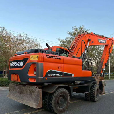 Doosan DX210W Excavadora de Roda Usada Mini Hidráulica Excavadora de Segunda Mão 20100 kg