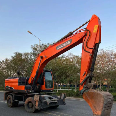 Doosan DX210W Excavadora de Roda Usada Mini Hidráulica Excavadora de Segunda Mão 20100 kg