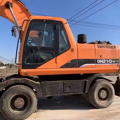 Doosan 210w-7 Excavadora de Roda Usada Excavadora 115kW Para Indústria de Minas