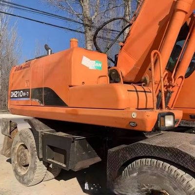 Doosan 210w-7 Excavadora de Roda Usada Excavadora 115kW Para Indústria de Minas