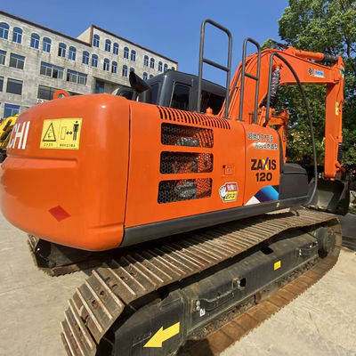 Hitachi ZX120 Excavadora de tipo Crawler Usada Excavadora de segunda mão 12 toneladas