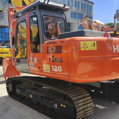 Hitachi ZX120 Excavadora de tipo Crawler Usada Excavadora de segunda mão 12 toneladas