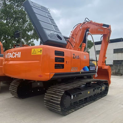 Tipo hidráulico usado HITACHI Excavadora Hitachi Zax200 Máquinas de construção segunda mão
