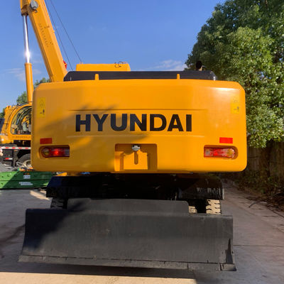 HYUNDAI 210W-7 Excavadora de Roda Velha, Equipamento de Construção Usado 124KW Para Mineração