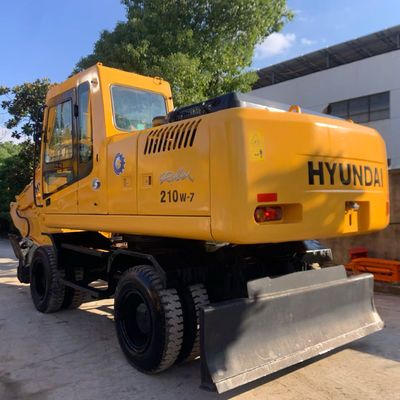 HYUNDAI 210W-7 Excavadora de Roda Velha, Equipamento de Construção Usado 124KW Para Mineração