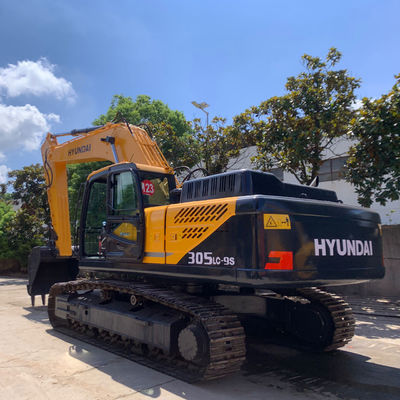 30200kg Usado Hyundai Excavator HYUNDAI 305LC-9S 198KW Máquina de Excavadora Crawler