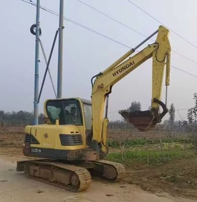 Usada Hyundai 60 Excavator Digger Mini Hydraulic Crawler Excavator 5850kg