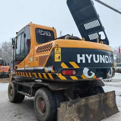Hyundai 150w Excavadora de rodas usadas Equipamento de movimentação de terra de segunda mão