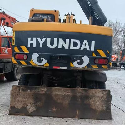 Hyundai 150w Excavadora de rodas usadas Equipamento de movimentação de terra de segunda mão