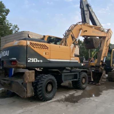 Hyundai 210W-9 Excavadora de rodas usadas Hyundai equipamento de construção 20560kg