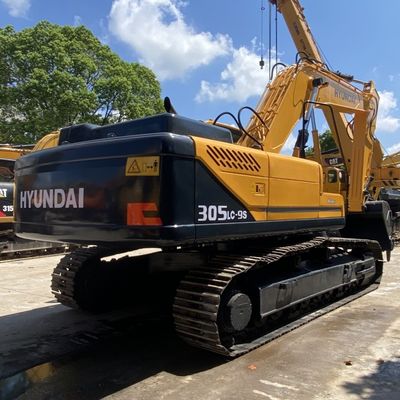 125KW Usado Hyundai Excavator Hyundai 305lc-9s Excavador hidráulico Crawler Amarelo Cor