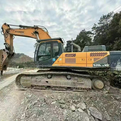 Excavador usado Hyundai Crawler Hyundai520-9 Old Digger 52170kg Com motor diesel