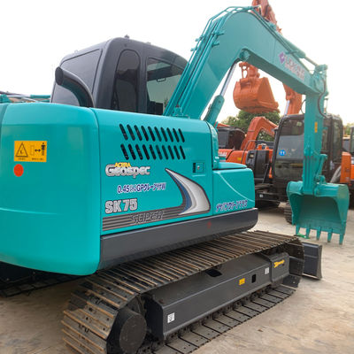 Excavadora hidráulica de 7000 kg Kobleco Sk75 41kw Excavadora para construção