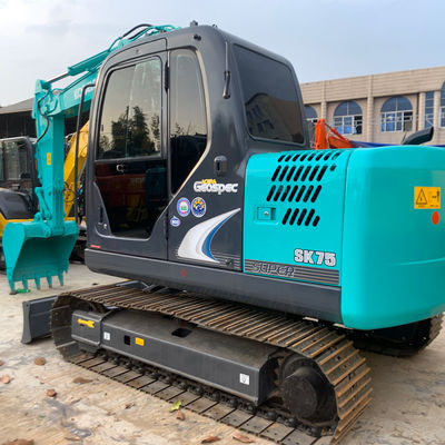 Excavadora hidráulica de 7000 kg Kobleco Sk75 41kw Excavadora para construção
