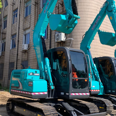 Excavadora hidráulica de 7000 kg Kobleco Sk75 41kw Excavadora para construção