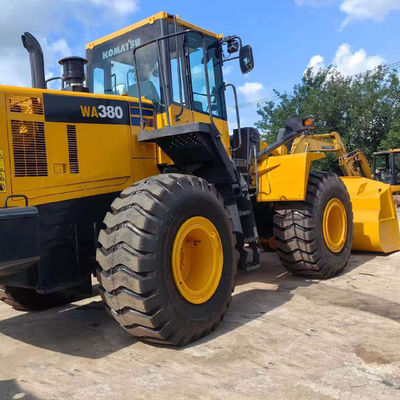 Carga pesada 146kW Komatsu WA380 Carregador de rodas usado 5 toneladas Carga para agricultura