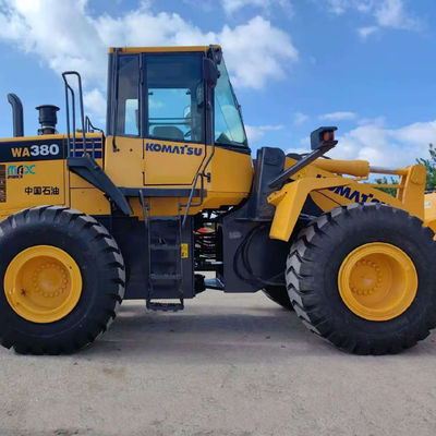 Carga pesada 146kW Komatsu WA380 Carregador de rodas usado 5 toneladas Carga para agricultura