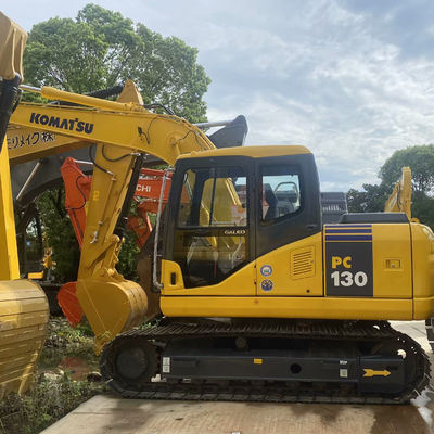 Excavadora mini usada Komatsu Pc130 Equipamento de excavadora de segunda mão para construção