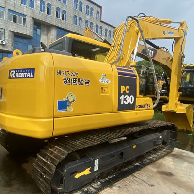 Excavadora mini usada Komatsu Pc130 Equipamento de excavadora de segunda mão para construção