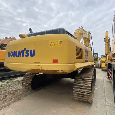 Cor Amarela Komatsu PC350 Excavadoras Komatsu Usadas 32300kg Para Construção e Mineração