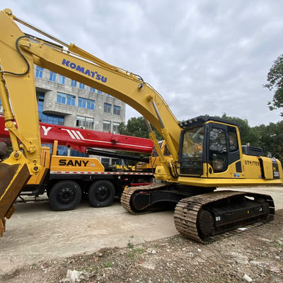 Cor Amarela Komatsu PC350 Excavadoras Komatsu Usadas 32300kg Para Construção e Mineração