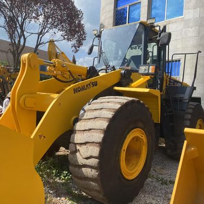 Obras de construção utilizadas Komatsu WA470 Carregador 204kW Refrigeração por água Carregadores de segunda mão