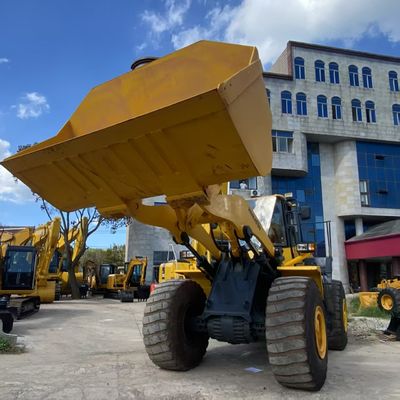 Obras de construção utilizadas Komatsu WA470 Carregador 204kW Refrigeração por água Carregadores de segunda mão