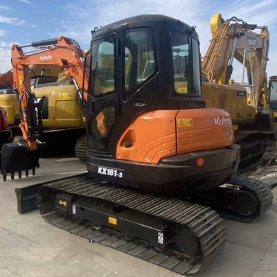 Mini Excavadora de Construção Usada Kubota 161-3 5675kg Para Engenharia de Construção
