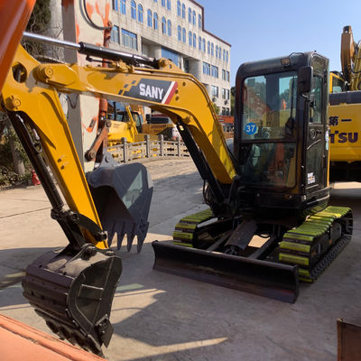 Terra em movimento usado SANY 35U Excavador Excavador água de resfriamento Amarelo