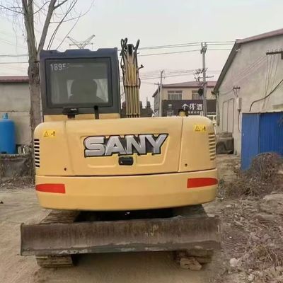 2200rpm Mini Digeer SANY 75C máquina de escavadeira de segunda mão 7280kg