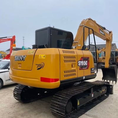 Amarela Máquina de Escavação Mini Usada SANY 95c Excavadora de segunda mão 9180kg