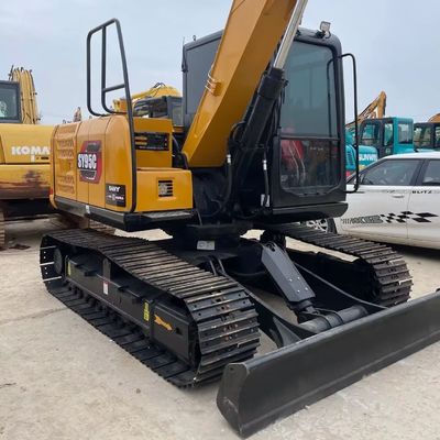Amarela Máquina de Escavação Mini Usada SANY 95c Excavadora de segunda mão 9180kg