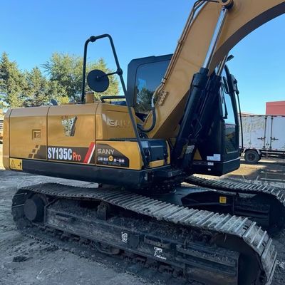 Excavadora hidráulica usada SANY135C Equipamento de construção usado