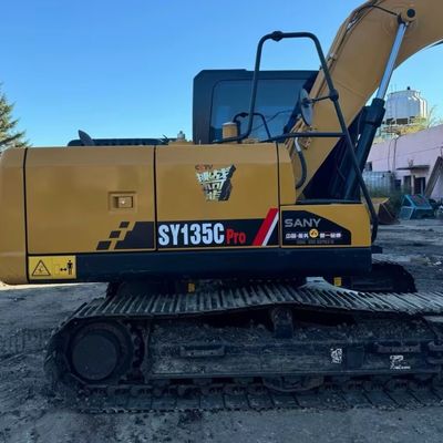 Excavadora hidráulica usada SANY135C Equipamento de construção usado