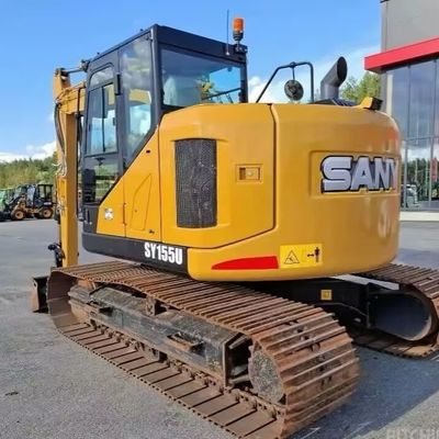 Mini Hidráulica Excavadora Usada Sany SANY155U Excavadora de Construção Velha