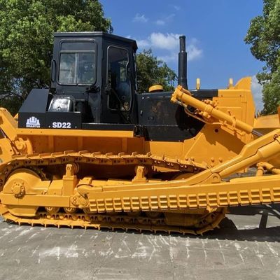 162KW Usado SHANTUI SD22 Bulldozer de rastreador Equipamento agrícola de construção