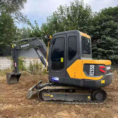 2000rpm 36,5kw Excavadora VOLVO EC55D Usada Equipamento de construção de segunda mão