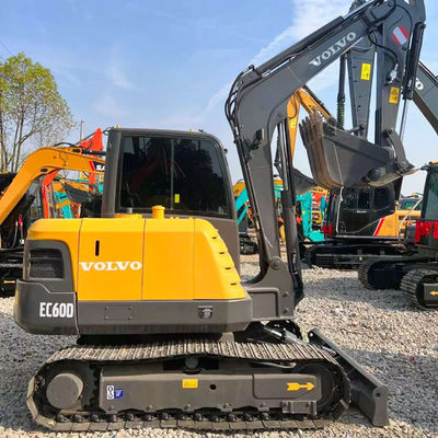 5790kg Excavadora Volvo usada VOLVO EC60 Máquina de movimentação de terra 0.3 metros cúbicos Balde