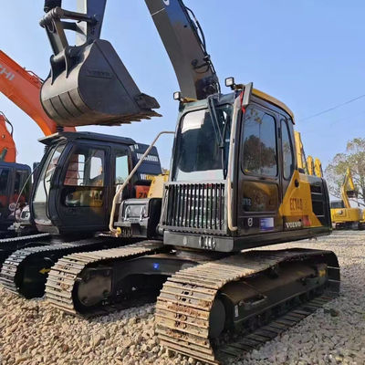 VOLVO EC140 Excavadora Hidráulica Usada 77KW Excavadora Velha Volvo Crawler Alta Eficiência