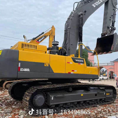Equipamento de escavadeira hidráulica usada VOLVO EC480 Eficiente em termos de consumo de combustível para demolição