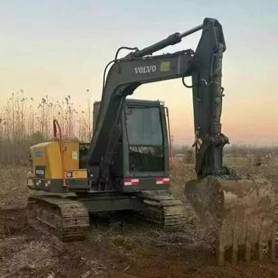 Volvo 80D Mini Excavator Digger Usado 42kw 2100rpm Para Construção Rodoviária