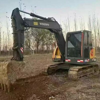 Volvo 80D Mini Excavator Digger Usado 42kw 2100rpm Para Construção Rodoviária