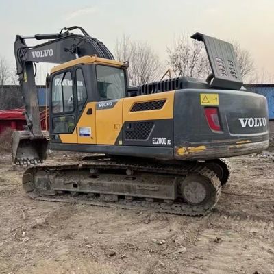 66kW Excavadora Hidráulica Usada Excavadora VOLVO 200D Equipamento de Construção