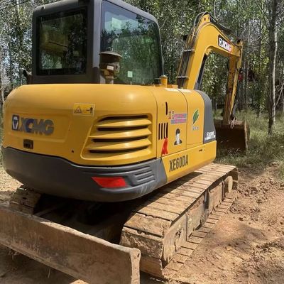 Amarelo Usado XCMG Excavator Digger Xcmg 60DA Pequena máquina de escavadeira de rastreamento
